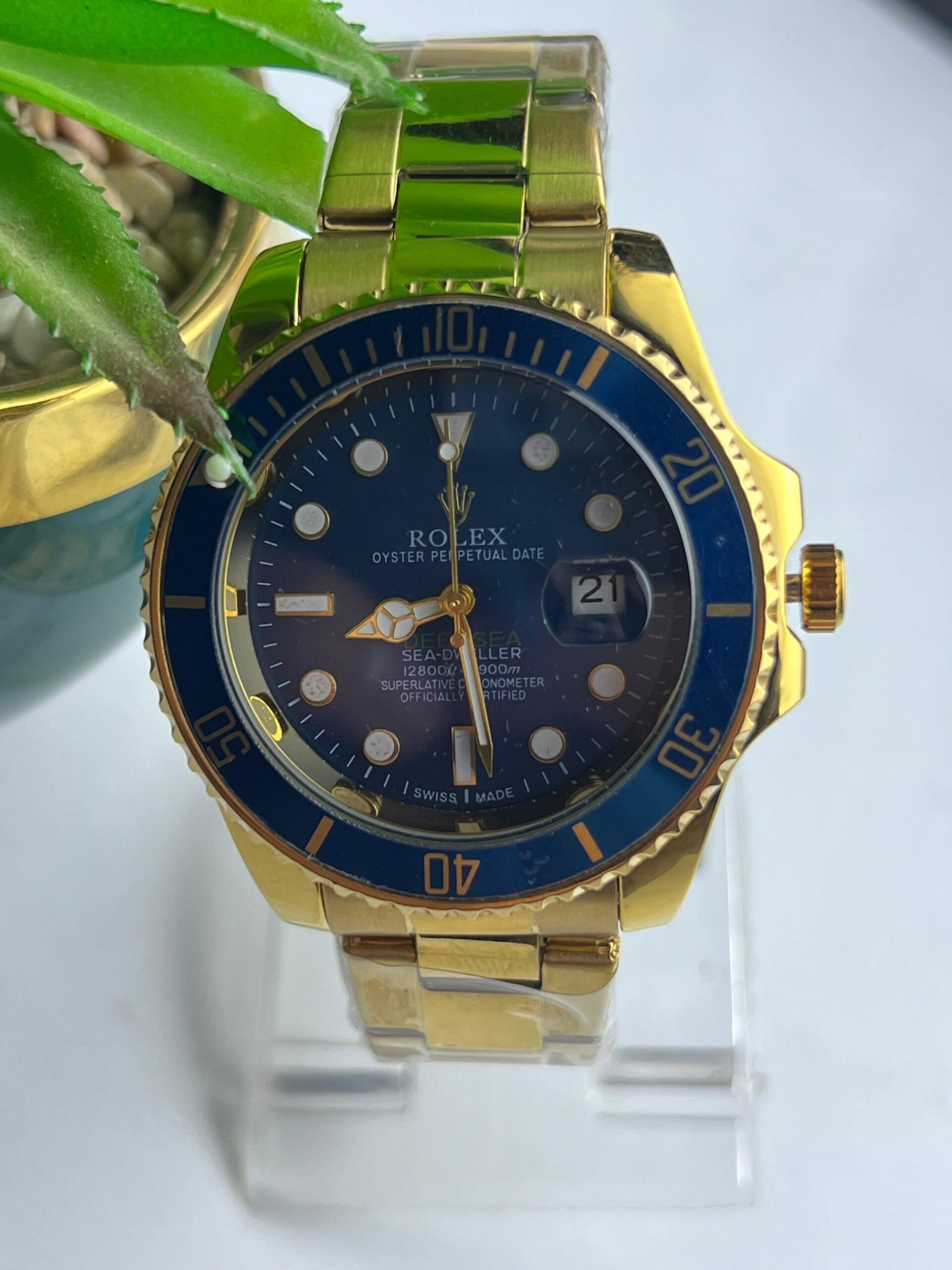 Men's Rolex-Branded Submariner-Style Watch:Rotating Bezel - Image 4