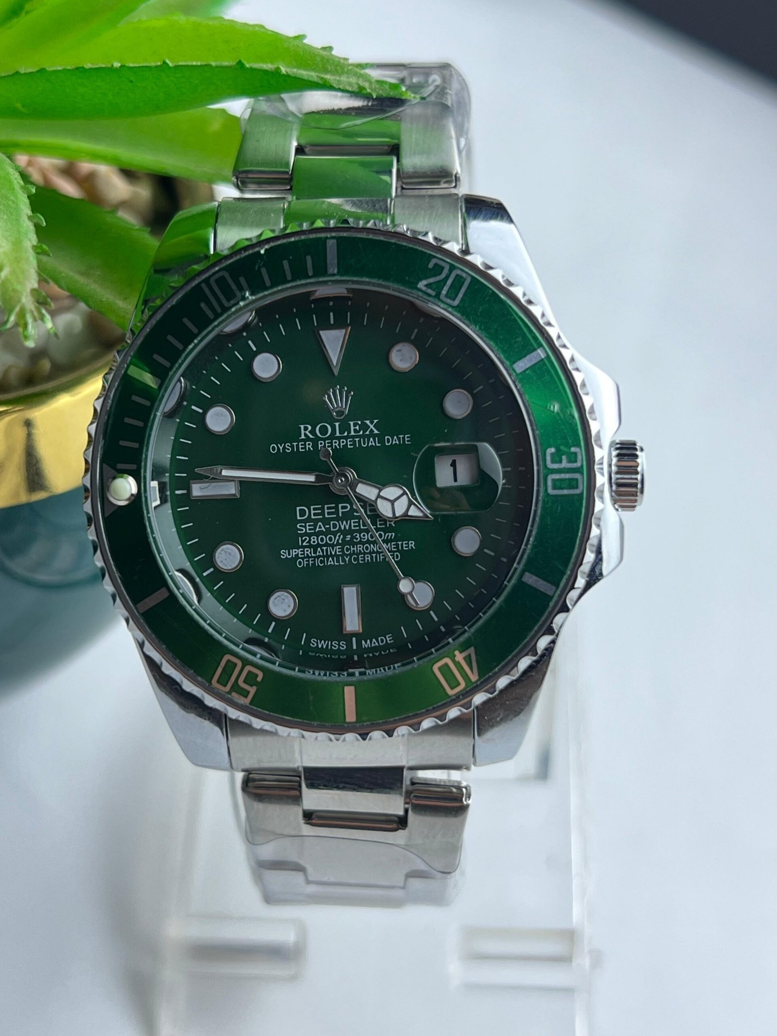 Men's Rolex-Branded Submariner-Style Watch:Rotating Bezel - Image 5