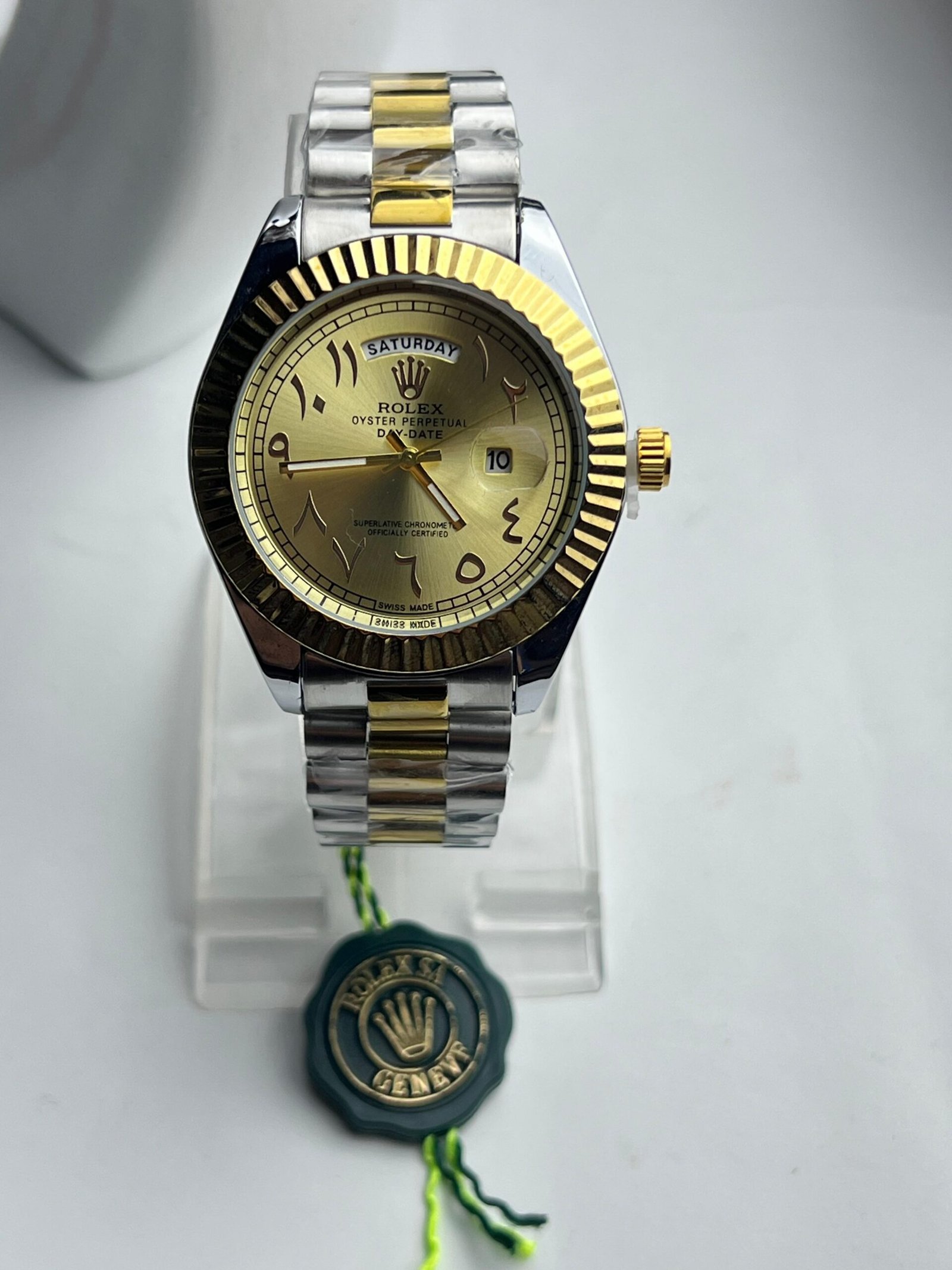 Men's Silver-Tone Black Dial Eastern Arabic Numerals W - Image 6